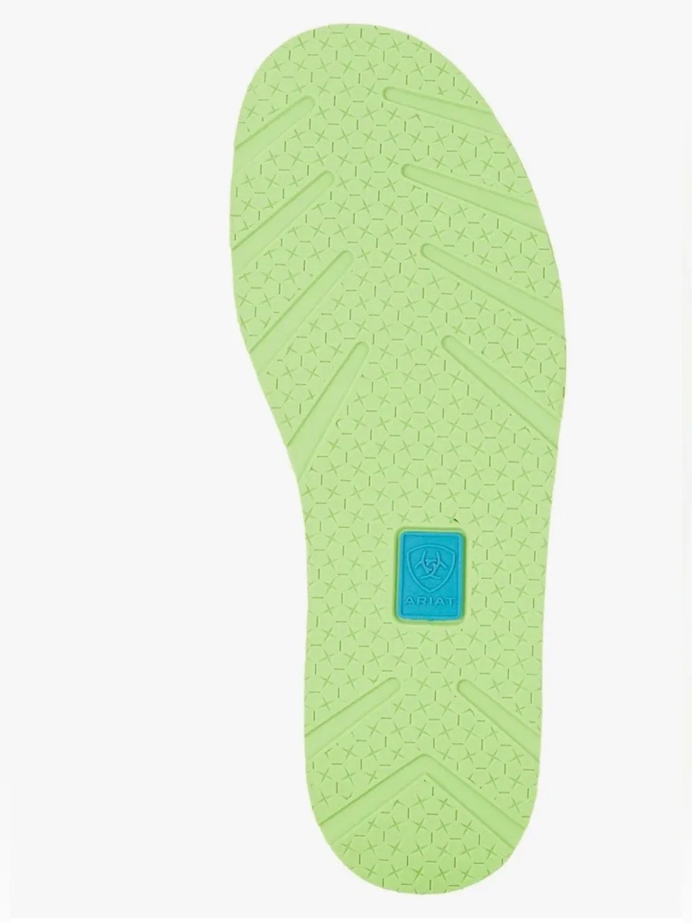 Ariat Brown Suede Slip-On Loafers with Teal Accent for Women